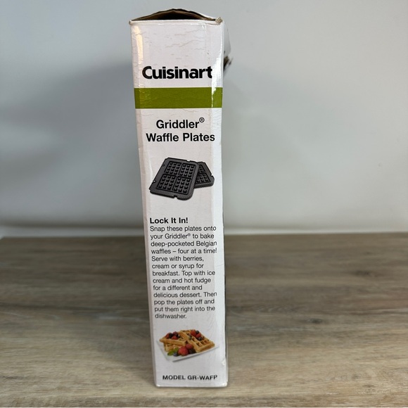 Cuisinart GR-WAFP Griddler Waffle Plates Accessory Accessory 2Metal Pieces NOB - Picture 9 of 12